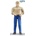 BRUDER Figurine of a man in blue jeans