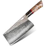 HARAHU Дамаски кухненски нож за рязане harahu to-26687 - Кафяв kp26687
