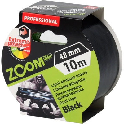 Tegra Zoom Vystužená lepiaca páska 48 mm x 10 m čierna