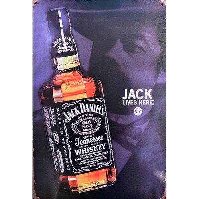 Ceduľa Jack Daniels - Jack Lives Here