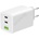 WINNER GROUP-WG - Адаптер за зареждане GaN 1xUSB-A + 2xUSB-C 100W бял (WN0129)