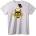 NOONEBRAND Тениска Черепна Сила - 2XL, White