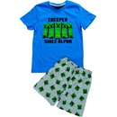 Mojang Minecraft dětské pyžamo Creeper modrá