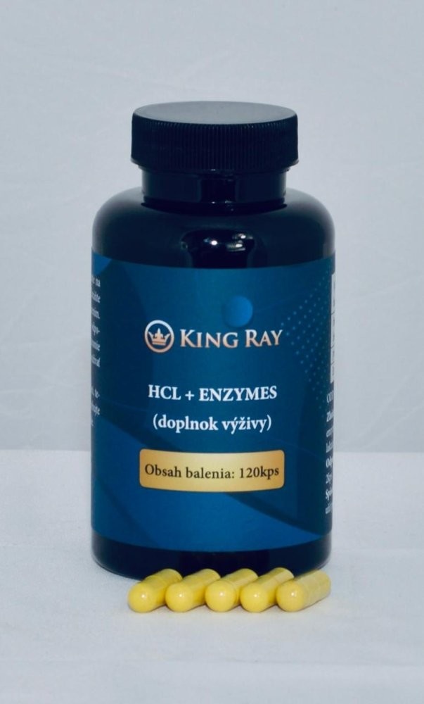 KINGRAY HCl + Enzyme – 120 Kapseln – Produktfoto