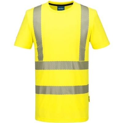 Portwest hi-vis kx301 / Светлоотразителна спортна тениска с къс ръкав - hv жълто xxxl (kx301yerxxxl)