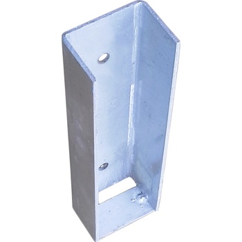 Koncový držák podhrabové desky, výška 30 cm, deska 5 cm – pozink