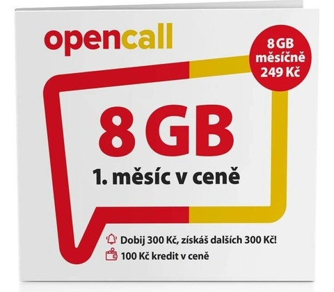 O2 Předplacená karta OpenCall