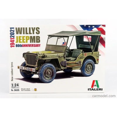 Italeri Jeep Willy Mb Us Army Soft-top 1942 1:24 /