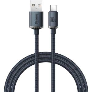 Baseus Кабел Baseus CAJY000401 Data Cable Crystal Shine - Черен (02802)