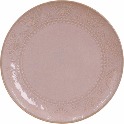 DOMOLETTI Talíř Pink arabic 26,6 cm, růžový
