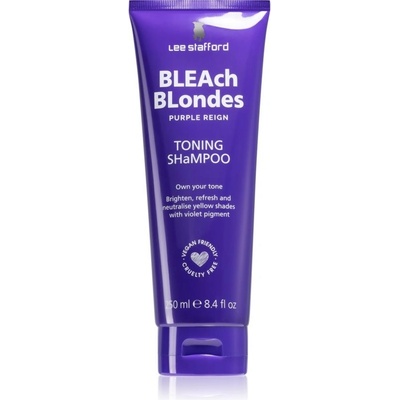 Lee Stafford Bleach Blondes Toning Shampoo šampón pre blond vlasy neutralizujúci žlté tóny 250 ml