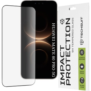 Techsuit Протектор за Huawei Mate 80 Pro - 111D Full Cover / Full Glue Glass - Techsuit - Черен