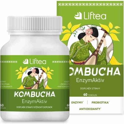 Liftea KOMBUCHA EnzymAktiv 60 kapsúl