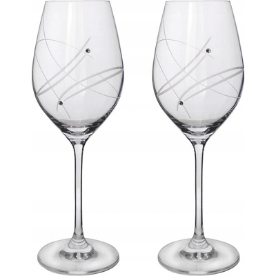 Sklenice na víno Swarovski modern 2 x 360 ml