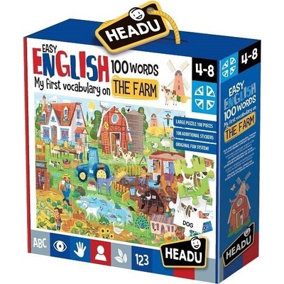 Headu Easy English Na farme 108 dielov