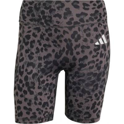 adidas Дамски клин Adidas Women's Optimé Essentials Workout Leopard Short Leggings - Grey Four / Grey Six / Black - размер XS (111-2132-0111)