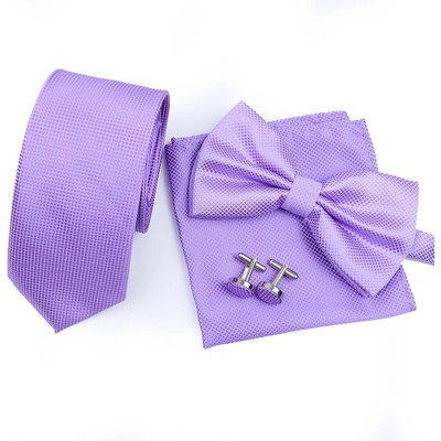 Decofashion Světle fialový set s kravatou