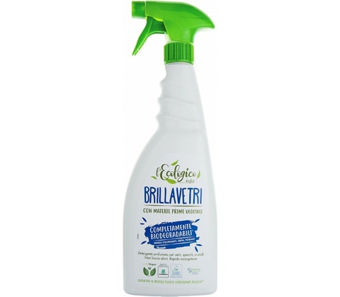 L’ECOLOGICO BRILLAVETRI ekologický čistič na sklo, okna, zrcadla a tvrdé povrchy 750 ml