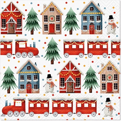 PAW Obrúsky L Cozy Christmas town 33x33cm
