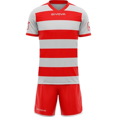 Givova Къси панталони Givova Rugby Kit Jersey with Shorts grey/red