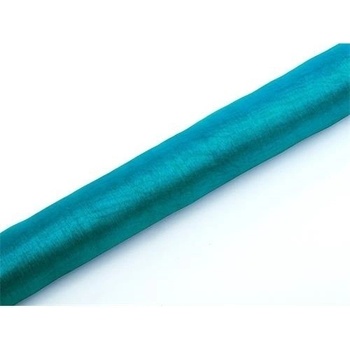 Organza 36cm x 9m tyrkysová