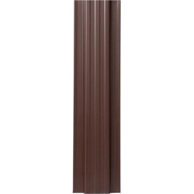 Covernit Plechová plotová doska "plotovka" Sicuro rovná hnedá 80 x 11,5 x 1,8 cm