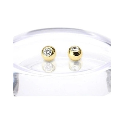 Šperky4U náhradní kulička zlatá ZL01162-1605-YG