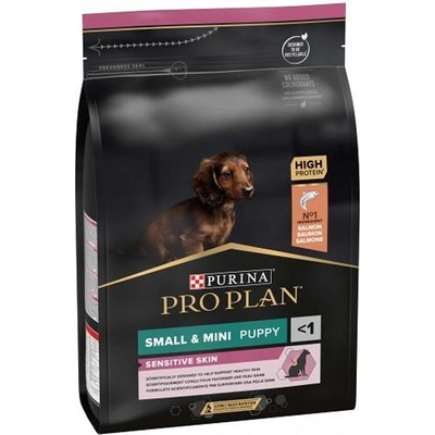 Purina Pro Plan Dog Puppy Small/Mini Sensitive Skin Salmon -храна за малки кученца от дребни и малки породи с чувствителна кожа- 3кг