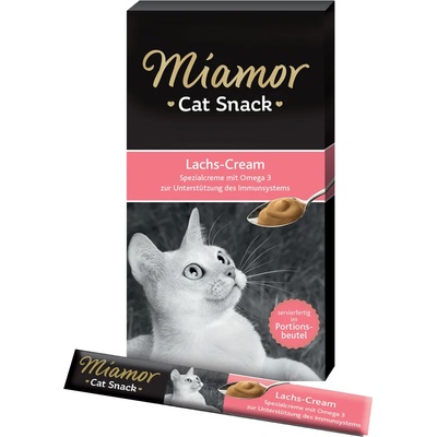 Miamor - 66x15г Cat Snack Miamor, лакомство за котки със сьомга