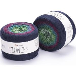 YARNART Flowers 266 Плетива прежда (Flowers 266)