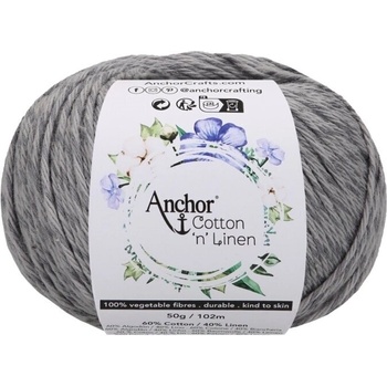 Anchor Cotton 'n' Linen 00007 Shadow Плетене на една кука прежда (4680004-00007)
