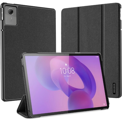 DUX DUCIS Кожен калъф със Стойка и Протектор за Lenovo Tab K11 Gen 2 / Lenovo Idea Tab- Auto Wake/Sleep, Черен/Тъмносин