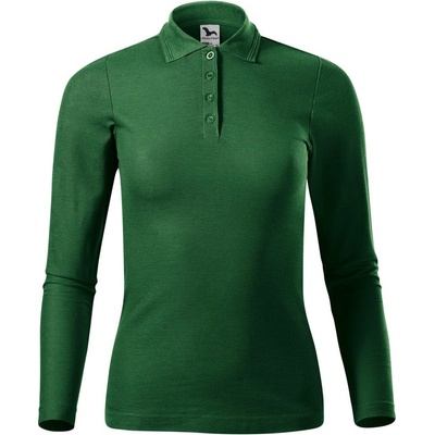 Malfini Pique Polo LS 231 lahvově zelená