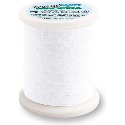 Vyšívací nit PES Madeira Frosted Matt 40 (500m) barva 7801 bright white