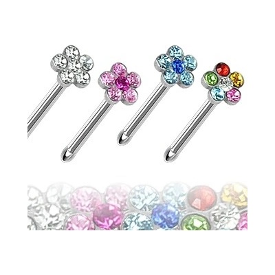 Šperky4U piercing do nosu kytička N01121-P