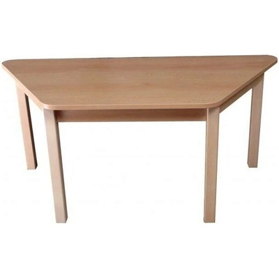 Tomaholz Stůl pro mateřské školy buk výška 53 cm tvar cm: lichoběžník 120x60