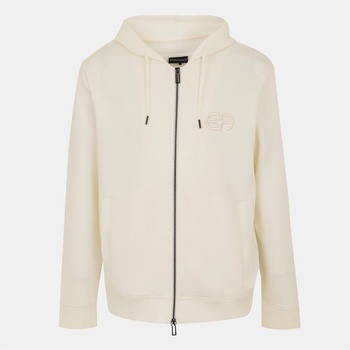 Giorgio Armani Суичър EMPORIO ARMANI Men's Zip Hoodie - White
