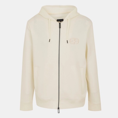 Giorgio Armani Суичър EMPORIO ARMANI Men's Zip Hoodie - White