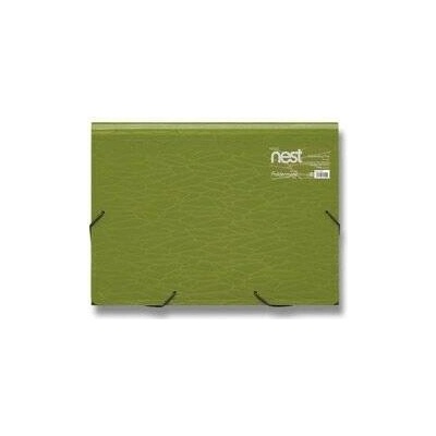 Foldermate NEST Expanding Files aktovka na spisy 330 x 240 x 35 mm, olivově zelená