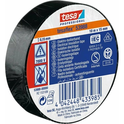 Tesa 95390 53948 Páska elektroizolačná 15 mm x 10 m čierna