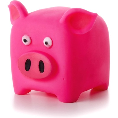 JK ANIMALS vinylová kocka prasa ružová pískacia hračka pre psov ideálna pre aktívnu hru 10 cm