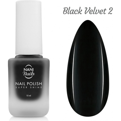 Nani lak na nehty Super Shine Black Velvet 10 ml