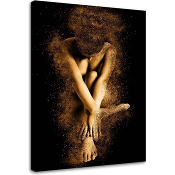 Gario Obraz na plátně Nahé ženské tělo ve zlatém prachu Rozměry: 40 x 60 cm