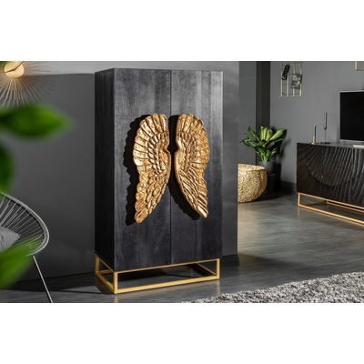 Bighome Angel 70 cm čierna zlatá
