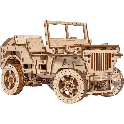 Wooden City 3D mechanické puzzle Jeep 4x4 569 ks WR309