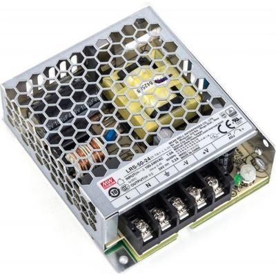 Průmyslový zdroj Mean Well LRS-50-24, 24V=/50W spínaný