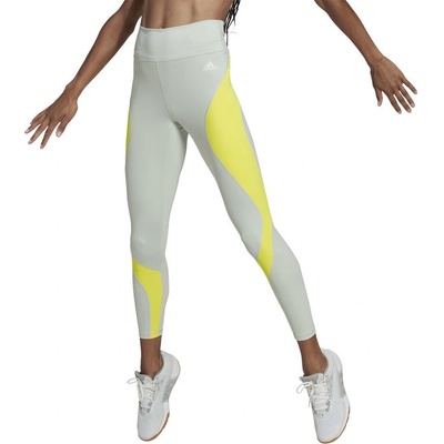 adidas TE HIT 78 tig dámske legíny zelená žltá