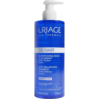 Uriage DS Hair Нежен балансиращ шампоан, 500 ml