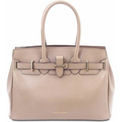 Tuscany Leather kožená business kabelka do ruky TL Bag Čierna