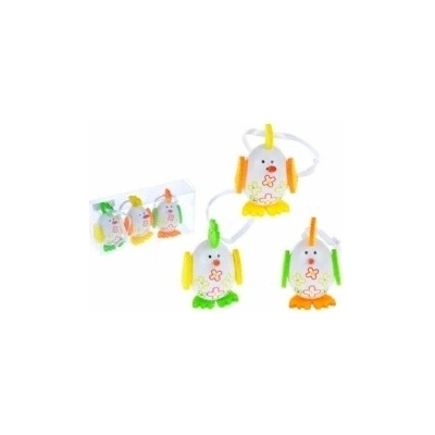 Vajíčka plast 5,5cm/3ks v slepice krabičce – Sleviste.cz